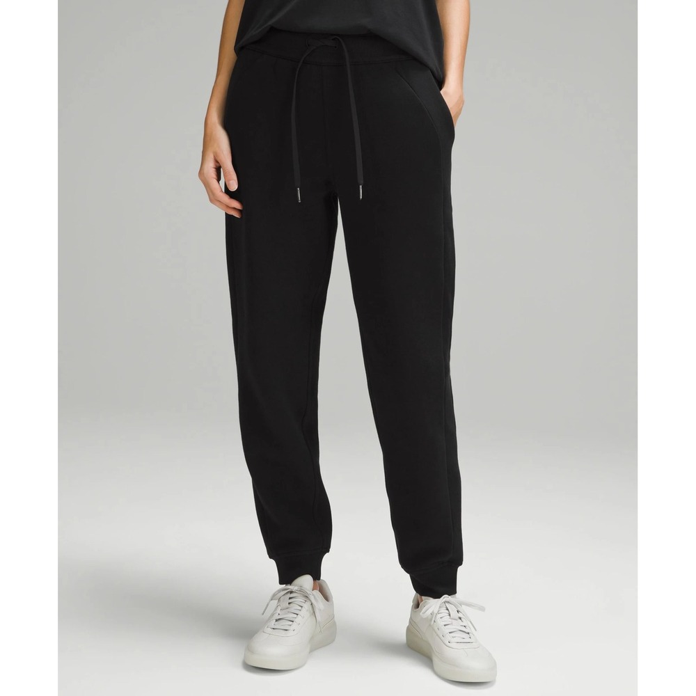 Lululemon Scuba High-Rise Jogger 28" Fleece Sweatpants Womens 6 Black Athleisure